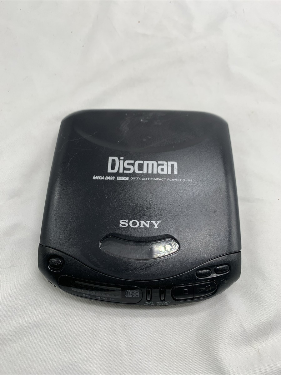 Sony Discman Portable CD Player D-141 w/Mega Bass. For parts or