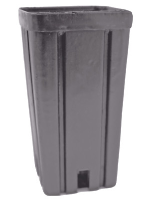 Vierkant-Containertöpfe 7x7x14 cm, schwarz/anthrazit, 20 Stück