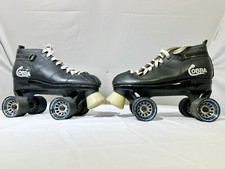 Cobra Roller Derby Skates Power Formula Wheels Black Leather Mens Size 7