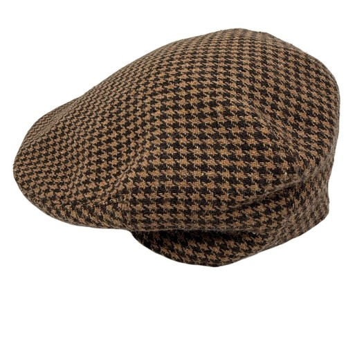 Gorra Kangol Tweed Guijarros Para Hombres Mediana Marrón Pata de Gallo Patrón Heritage Sombrero Plano - Imagen 3 de 8