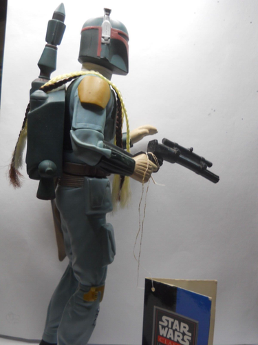 Boba Fett Figure With Tags vintage Star Wars 1996 vintage Mandalorian bounty hu - Picture 7 of 7