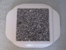 Vintage Hot Rock Microwave Warming Hot Plate Granite Pot Stand VGC