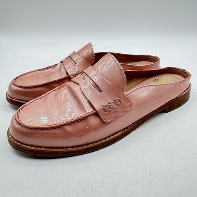 Johnston & Murphy Women s 7.5 M Giada  Pink  Patent Leather Slip On Shoes Mules
