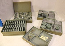 Estuche apilable Sears Kenmore monogramador, levas, accesorios para ojales