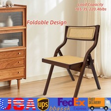 Dining Chair, Rattan Armchair for Living Room Bedroom Reataurant, Folding Chair