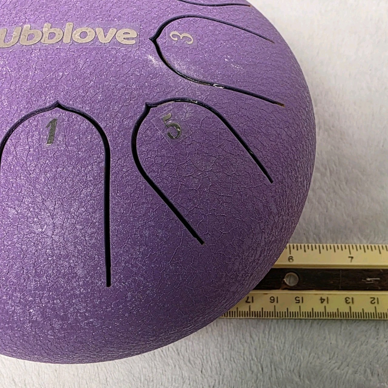 Ubblove Purple Steel Tongue Drum, 6inch With Case