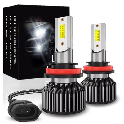 AJHGFOW H11 LED Headlight Bulb White Lo Beam Conversion Kit 60000LM Super Bright