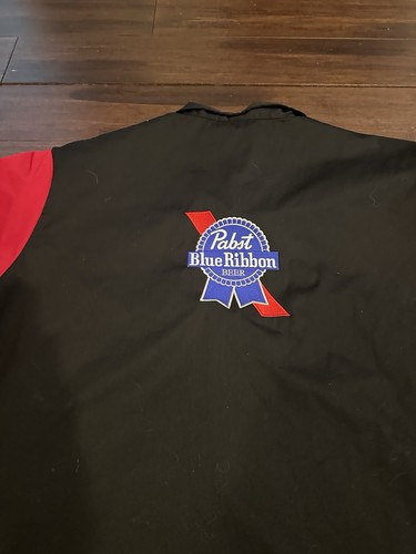 Vintage Hilton Black Pabst Ribbon Bowling Rockabilly Shirt Size 2XL - Picture 2 of 8