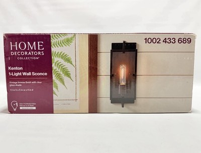Home Decorators Kenton Bronze Industrial Wall Sconce Cage Light Fixture