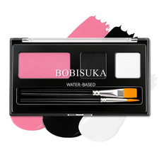 3-Color Pink Face Body Paint Water Activated, Black White Pink