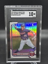 2022 Bowman Chrome Prospects Refractor #363/499 Danny De Andrade SGC 10 GEM