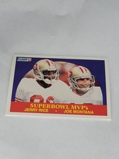 1990 Fleer #397 Superbowl MVP's (Jerry Rice / Joe Montana)