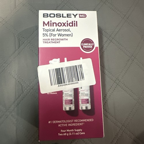 Bosley Hair Regrowth Treatment Women 5% Minoxidil Topical Aerosol New (S2)