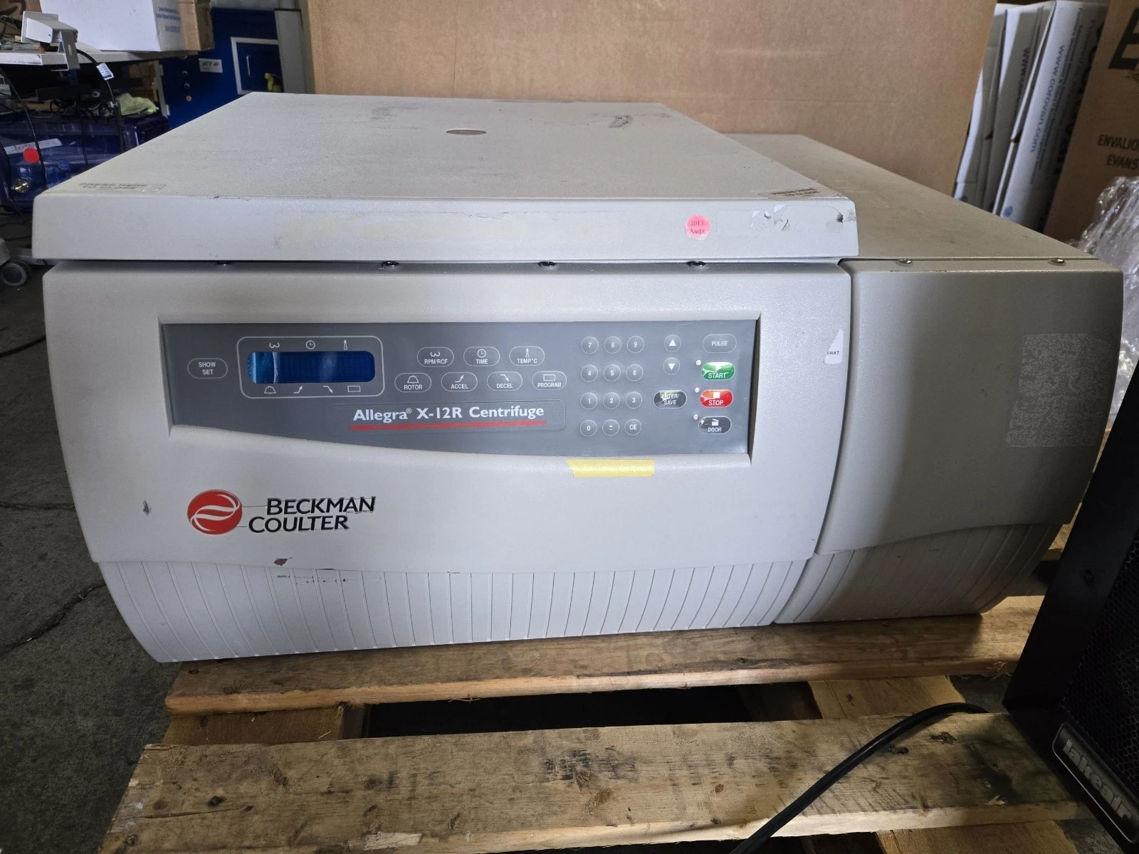 BECKMAN CO ALLEGRA X-12R BENCHTOP CENTRIFUGE NO POWER CORD UNTESTED