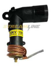 Eaton 3238018C10M Cooper Power Series Elbow, 15 kV, 200A Loadbreak, MCOV: 8.4 kV