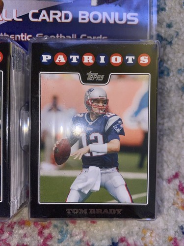 Football Card Bonus 100 Cards 2008 Topps Black Border Tom Brady Vince Wilfork - Picture 2 of 6