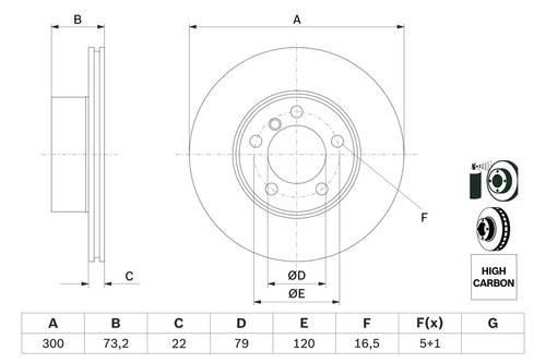 2x BRAKE DISC 0 986 479 A18 FOR BMW 3/F0/F80/F2/F82/F1/Gran/Turismo/F4/F6 2.0L - Picture 6 of 10