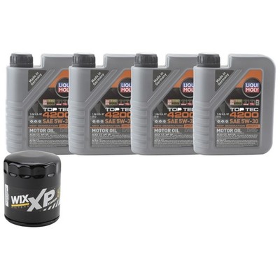 4L Liqui Moly Top Tec 4200 5W-30 WixXP Engine Oil Change Kit for Saab 9-3 FWD