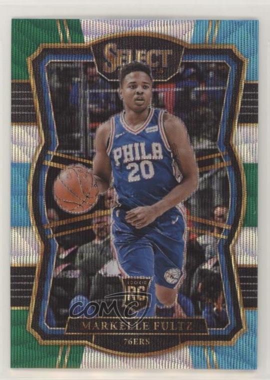2017-18 Panini Select Premier Level Tri-Color Prizm Markelle Fultz #195 n1u