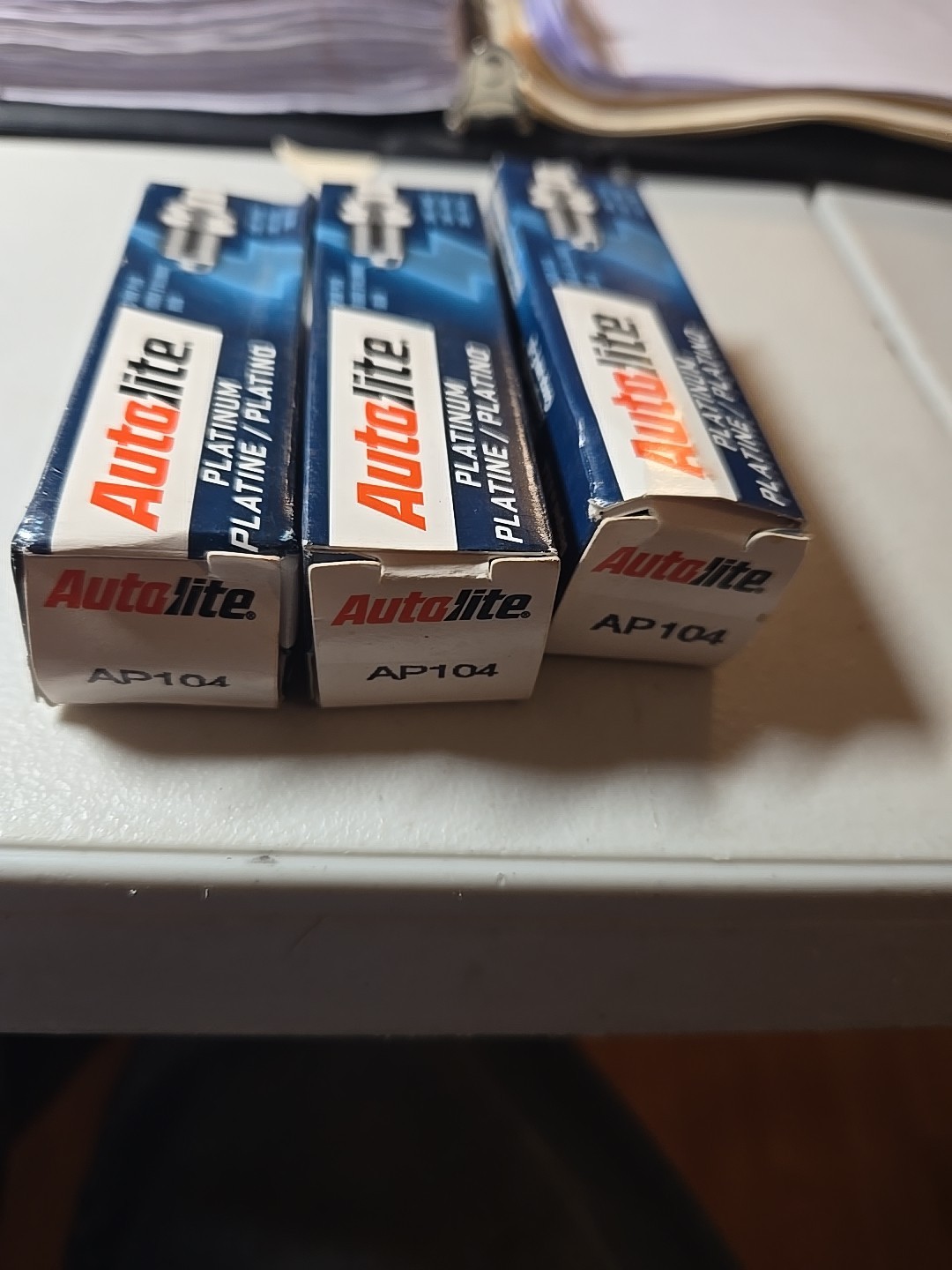 Vintage Spark Plug Autolite AP104 Lot Of 3