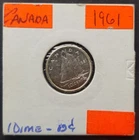 1961 Canada  10 cents - UNCIRCULATED with TONING