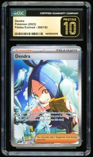 Pokemon SV02: Paldea Evolved CGC 10 Dendra 266/193 Special Illustration Rare SIR