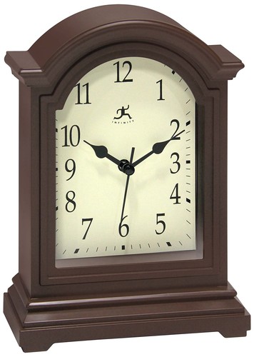 Brown Antique Grandfather Tabletop Clock 9 x 6 Mantle Tabletop Clock Mini Des... - Picture 3 of 7