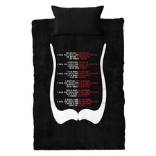 Parure de lit BELLA CIAO LYRICS housse LA CASA DE PAPEL money heist 140 x 200 cm