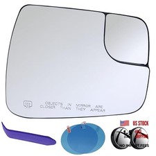 Passenger Side Mirror Glass Compatible with Dodge RAM 1500 2019-2025, Heated