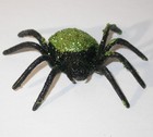 4 Spooky Glittery Halloween Black Widow Spiders Creepy Spider Bug Decorations — photo 2