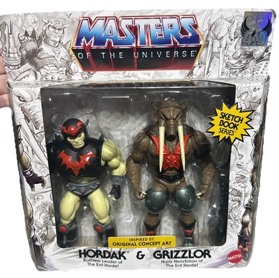 Masters of the Universe Origins Sketchbook Hordak & Grizzlor Figures NEW SEALED