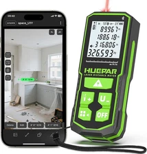 Laser Distance Measure 330Ft. Bluetooth S100-BT, Red Beam 