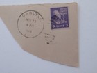 U.S. POSTAGE STAMP THOMAS JEFFERSON 1801-1809 PURPLE 3 CENT STAMP — photo 1