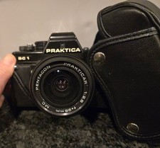 Praktica BC1 Electronic 35mm Film SLR Camera Bundle  Pentacon Lenses FREE SHIP