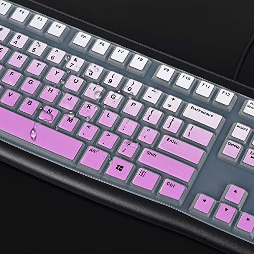 Casedoo Copritastiera In Silicone Trasparente Per Logitech K120 MK120 - Protezione Impermeabile E Antipolvere Ultra Sottile, Lavabile