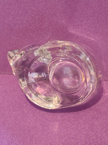 Indiana Glass Sleeping Cat Candle Holder/ Votive Tea Light 12cm Long VGC - Picture 6 of 6