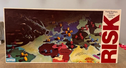 Vintage 1980 (1975 Version) Risk Board Game Parker Brothers No. 44 - Brand New