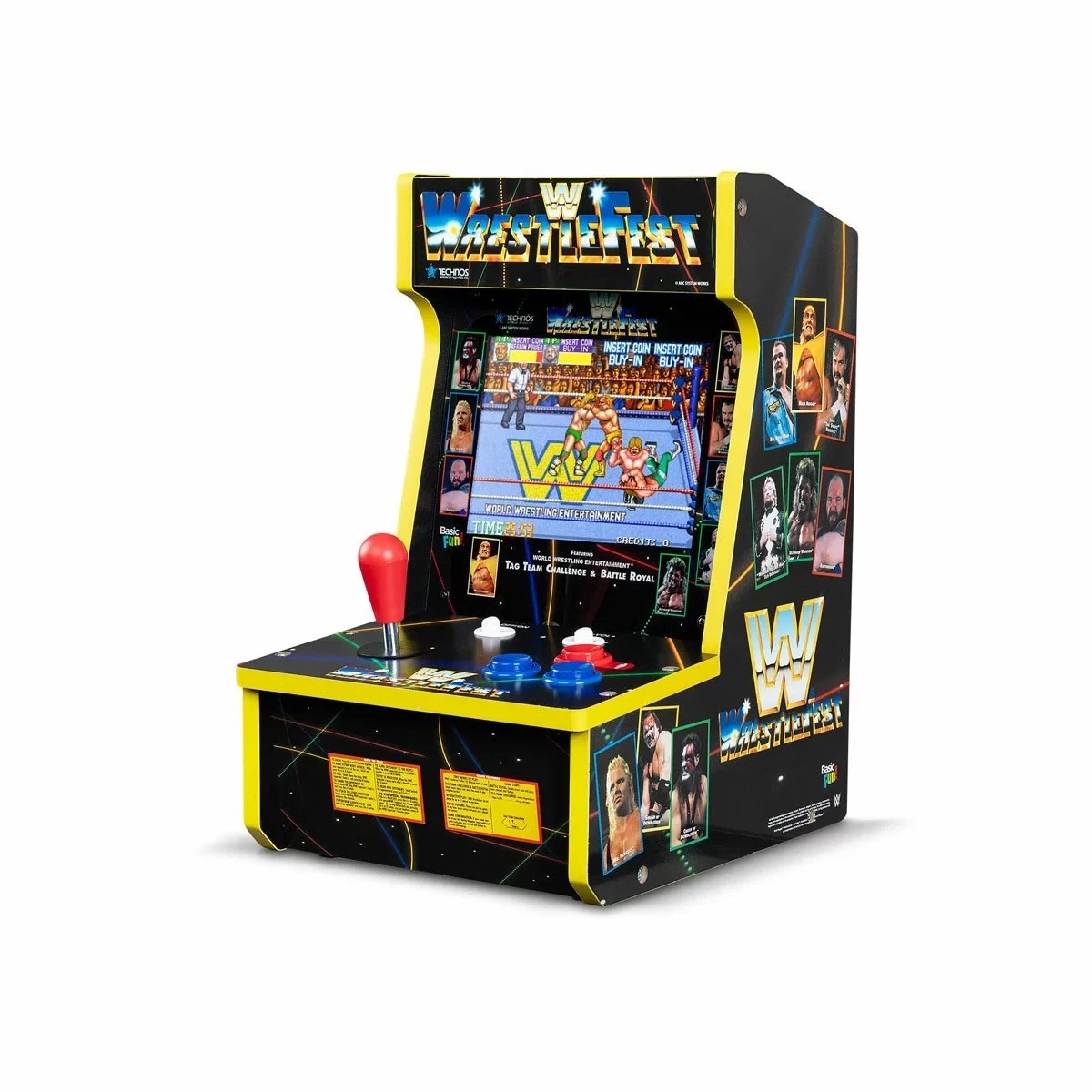Arcade Classics WWE WrestleFest SuperStars Countertop Mini Arcade Game 4-in-1