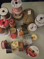 Ribbon Bundle 31 Rolls, Mesh New Crafting, Wreath Making, Journaling Variety