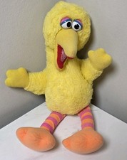 Vintage 1988 Big Bird Plush Sesame Street Playskool Yellow Stuffed Toy Rare
