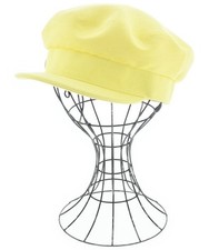 HERMES Newsboy Caps Yellow 58cm 2200593970096