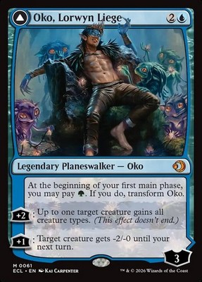 MTG Magic the Gathering Oko, Lorwyn Liege (61/439) Lorwyn Eclipsed LP