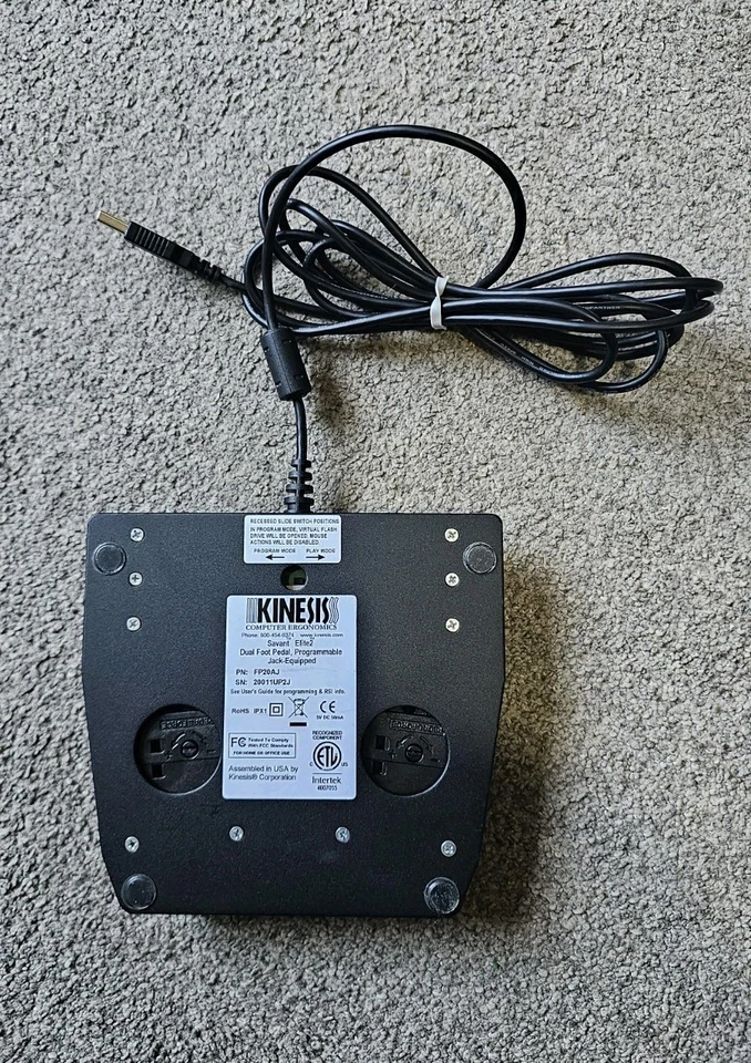 USB Foot Pedal - Programme Custom, Savant Elite2 Dual Pedal with Additional Jack - Image 2 of 3