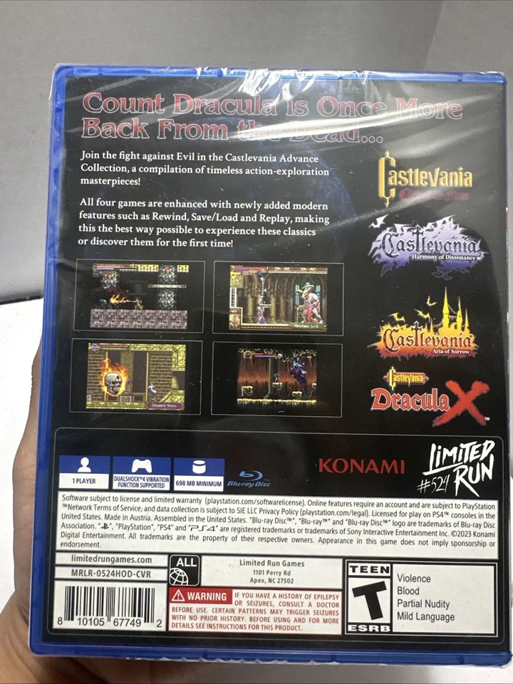Castlevania Advance Collection - Harmony of Dissonance Cover - Limited Run #524 - Image 2 of 4