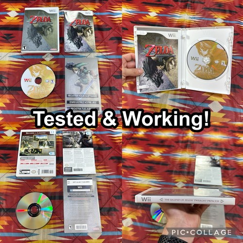 The Legend of Zelda: Twilight Princess (Nintendo Wii, 2006) CIB Teste & Working