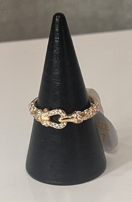 Bomb Party 925 Sterling auf Gold (Vermeil) Ringgröße 7 - Power Move Ring