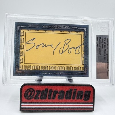 2008 Razor Cut Signature Edition Encore One of One Masterpiece Sonny Bono