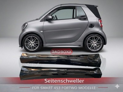  SET SEITENSCHWELLER L+R SCHWARZ für Smart 453 ForTwo+Brabus TailorMade passend