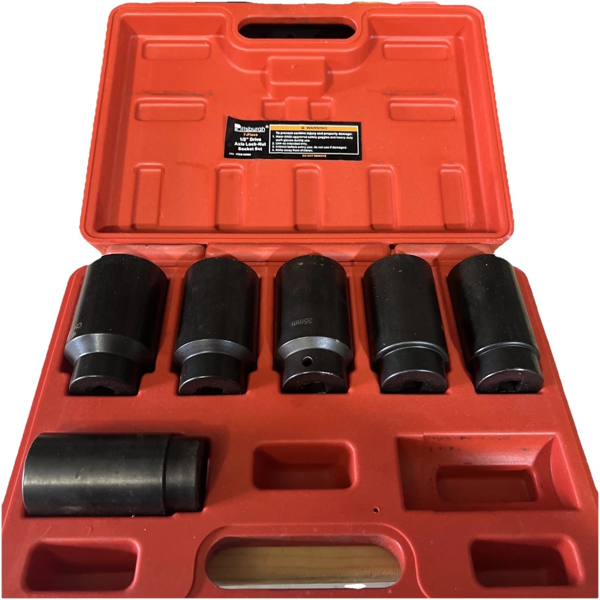 Pittsburgh 62842 Front Wheel Drive Axle Lock-Nut Socket Set | eBay