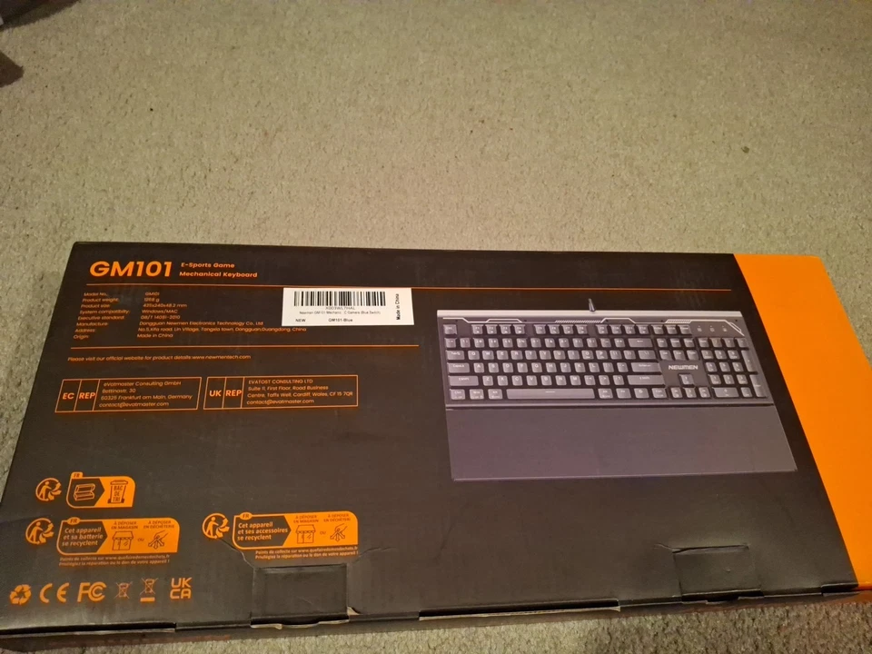 Newmen GM101 Mechanical Gaming Keyboard,RGB Backlit Wired Keyboard with Wrist... - Image 2 of 2